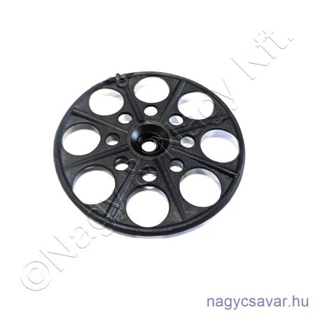 Szigetelésrögzítő tányér 60mm FEKETE (500/cs)