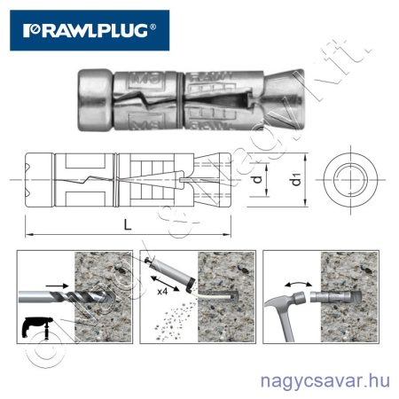 Temperdübel M10 CE-ETA RAWL