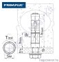 Temperdübel M6x55 hlf. csavarral CE-ETA (150db/dob) RAWL