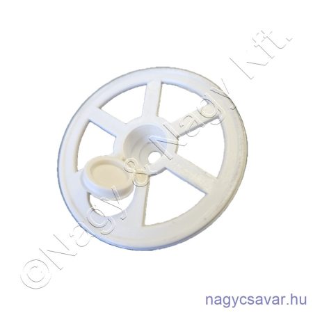 Szigetelésrögzítő tányér 60mm FEHÉR (200/cs)