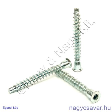 7x50 konfirmátor csavar horg.