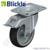 Kerék 100mm talpas, forgóvillás, PU, szürke poliamid felni 200kg Blickle Kerék 100mm talpas, forgóvillás, PU, szürke poliamid felni 200kg Blickle