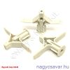 10x15 műanyag tipli gk.-hoz (csavar Ø4mm)