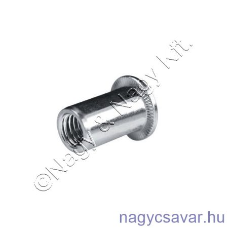 M10 NP sima szegecsanya 4,0-6,5mm-ig, fúró Ø13,1mm KOE