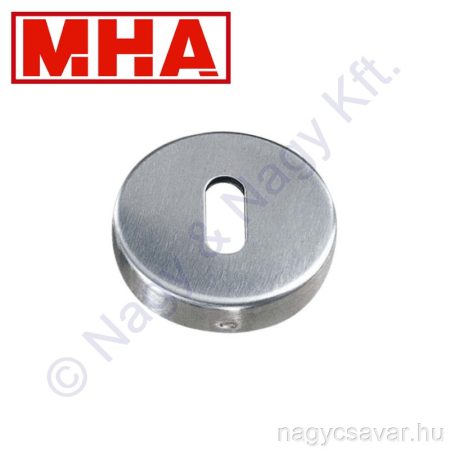 Ajtócím INOX 812P kerek kulcslyuk MHA
