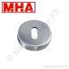 Ajtócím INOX 812P kerek kulcslyuk MHA