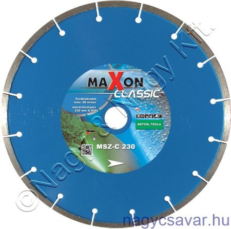 Maxon szegmens 125x22,2x7 gy.vágótárcsa CLASSIC