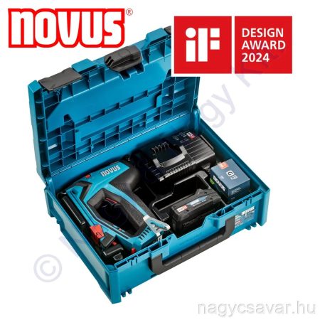 J-551 akkumulátoros tűzőgép 18V Li-Ion 1x2Ah + metabox NOVUS