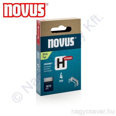 H 37 4mm tűzőkapocs, szuperkemény 2.000db NOVUS