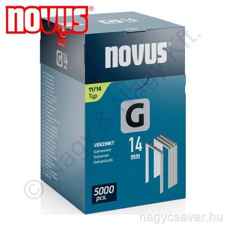 G 11 14mm tűzőkapocs, lapos 5.000db NOVUS