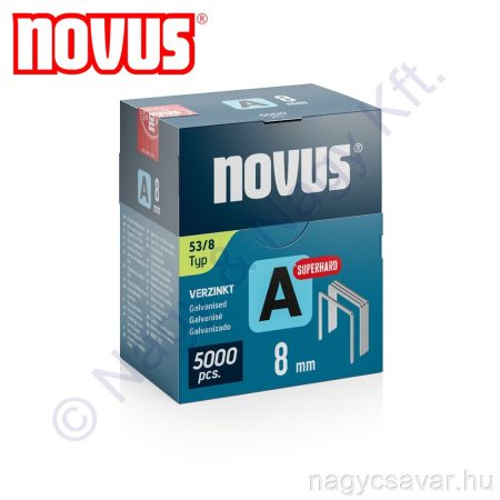 A 53 8mm tűzőkapocs 5000db NOVUS