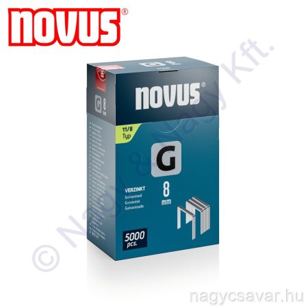 G 11 8mm tűzőkapocs 5.000db NOVUS