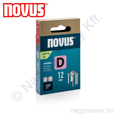 D 53 F 12mm tűzőkapocs 600db NOVUS