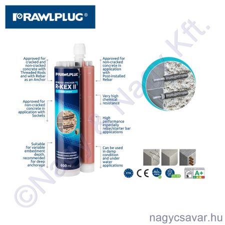 R-KEX-600 EPOXY tiszta epoxy gyanta, 600ml CE-ETA RAWL