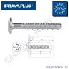Betoncsavar df.tx. Ø7,5x35mm, furat Ø6mm, CE-ETA (100/cs) RAWL Betoncsavar df.tx. Ø7,5x35mm, furat Ø6mm, CE-ETA (100/cs) RAWL
