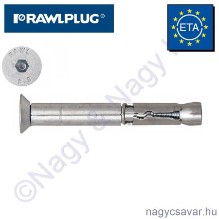 SafetyPlus hlf.csavarral M10x140/60mm (furat:15mm) CE-ETA RAWL