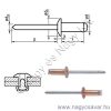 4x16 Vr/St popszegecs DSU