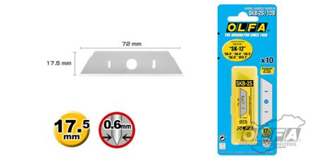 SKB-2S/10B biztonsági penge SK-12, SK-4, SK-5, SK-9 és UTC-1 késekhez OLFA