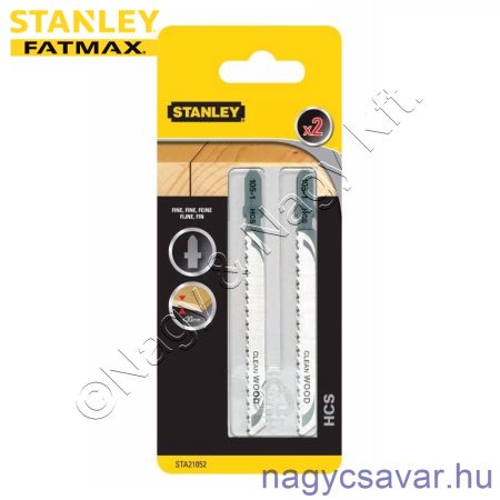 Szúrófűrészlap T befogás fa HCS finom 100mm 2db STANLEY