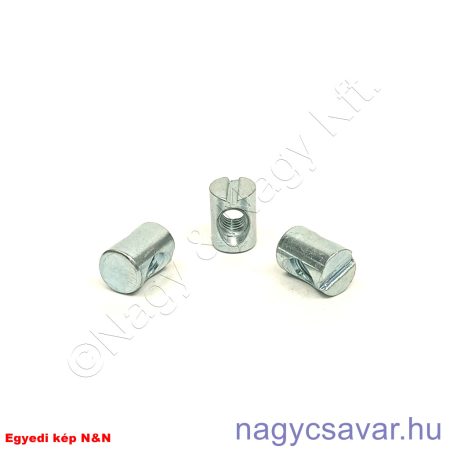 Tönkanya M6x10x14 középfurattal horg.