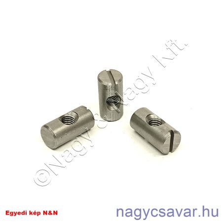 Tönkanya M6x10x20 középfurattal horg.