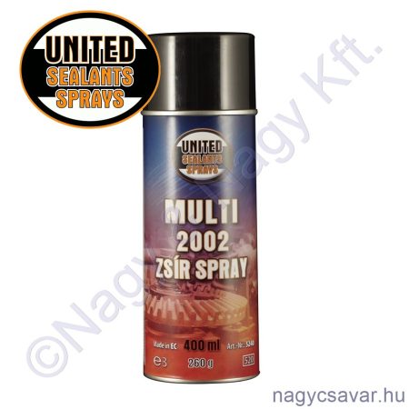Multi 2002 zsír spray 400ml United Sealants