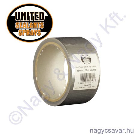 Duct Tape szövet ragasztószalag 48mmx10m szürke United Sealants