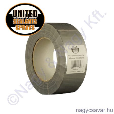 Duct Tape szövet ragasztószalag 48mmx50m szürke United Sealants